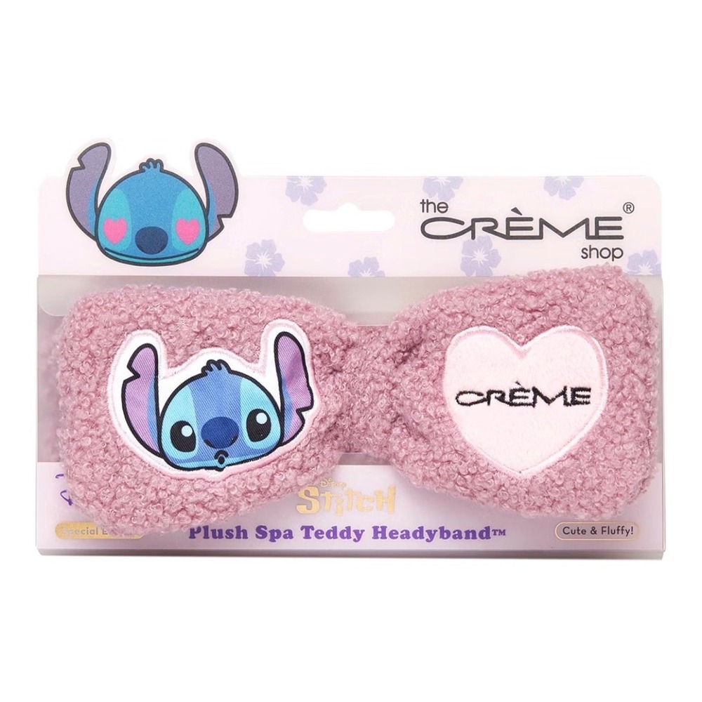 The Creme Shop Spa Headband Disney Lilo & Stitch Plush Teddy Headband Purple
